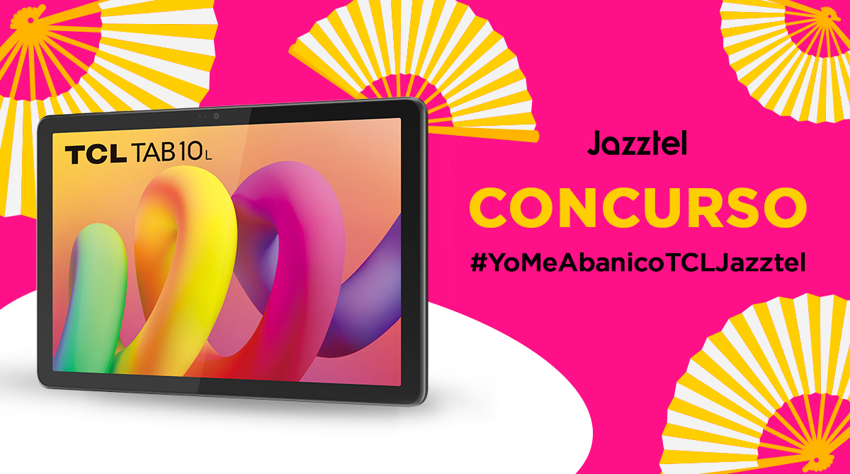 jazztel_es's tweet photo. CONCURSO
En verano los abanicos ¡valen oro! 🌬️💃🏻
Y si es con un @tclmobilees TCL TAB 10L ¡más aún!
¿Cómo ganarlo? ¡Participando!:
🔁 RT
💃🏻 ¡Menciona con quién te abanicas!
#️⃣ Utiliza el HT #YoMeAbanicoTCLJazztel
✅ ¡Suerte!
BL:https://t.co/S4VgNyZafd https://t.co/Fg5StcRk2K