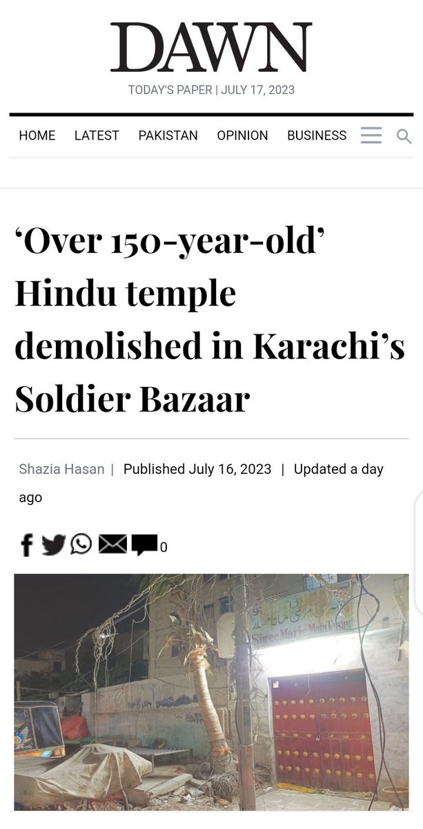 (1/2)

Deeply saddened by the demolition of Mari Mata Temple in Karachi. Acts of religious intolerance and disregard for cultural heritage must be condemned. We must protect the rights of people of other religions to practice their faith.

#EndExtremism
#StopReligiousIntolerance