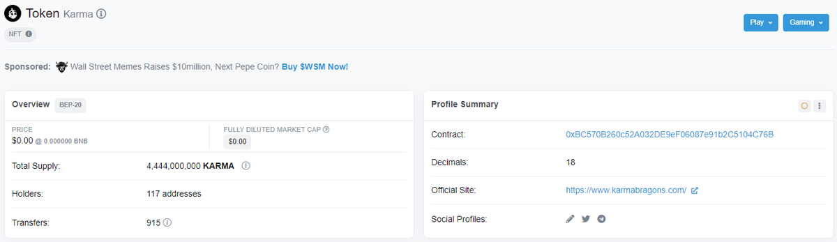 $KARMA token info has been updated on <a href="/bscscan/">BscScan</a>!

Karma is now moving forward with firmer steps.

We have a strong floor and a quality audience.

We will reach more investors and bring Karma to the place it deserves.