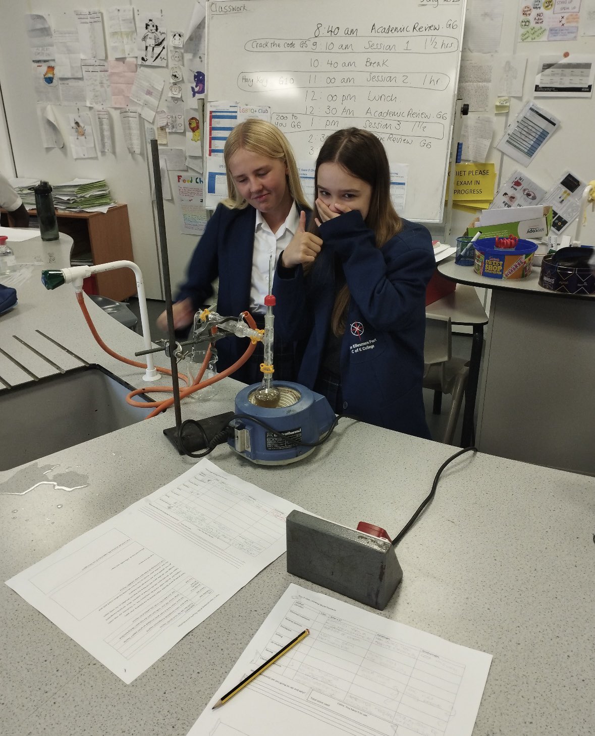 The Ellesmere Port CE College on Twitter "Year 10 are experimenting