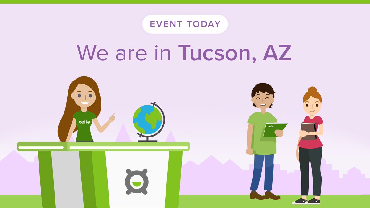Hello Arizona! 👋 We are participating in the AzACTE Conference 2023 from July 17-19 at the Hilton in Tucson! If you are attending, please drop by booth 10 and say hello to Xello! Amanda can't wait to meet you. Where Xello is next: ow.ly/ZJZy50P7cVI