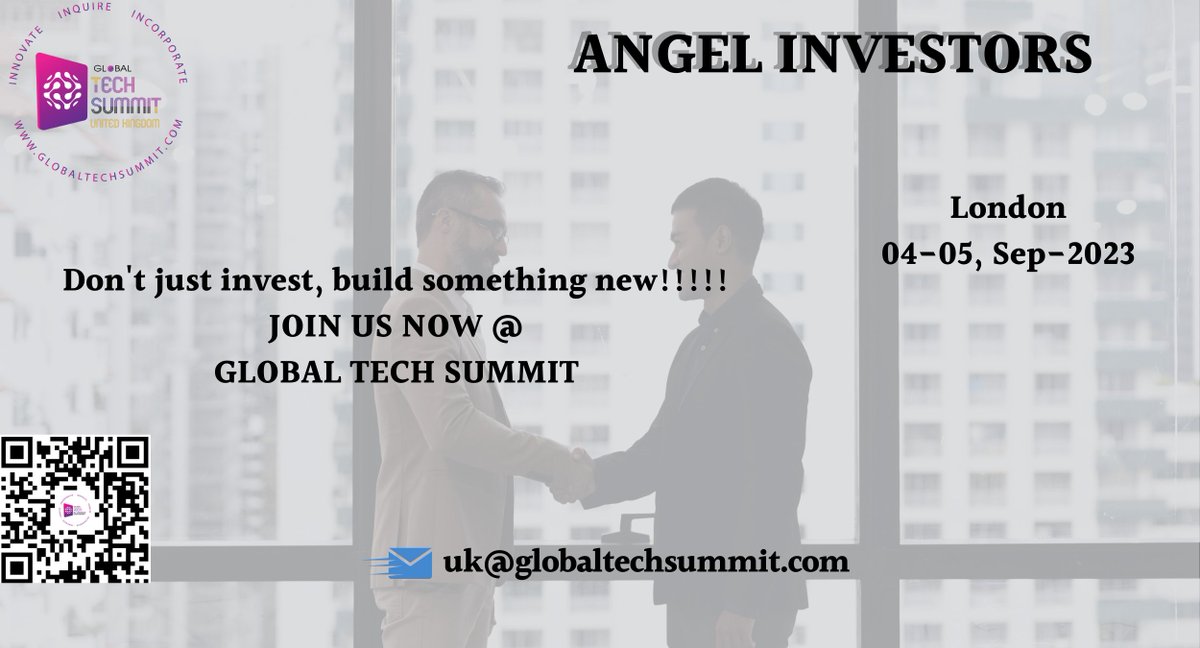 GlobalTechSmmit's tweet photo. 📌Check Our latest blog on "#AngelInvestors" is now live!
🌟Discover how these influential backers fuel tech revolution &amp; support groundbreaking #innovations
🔗https://t.co/9M4gUv7G6D
🔴Don't miss out on valuable insights from #GlobalTechSummitUK!
#TechSummit #TechRevolution https://t.co/qAI3ADbH2S
