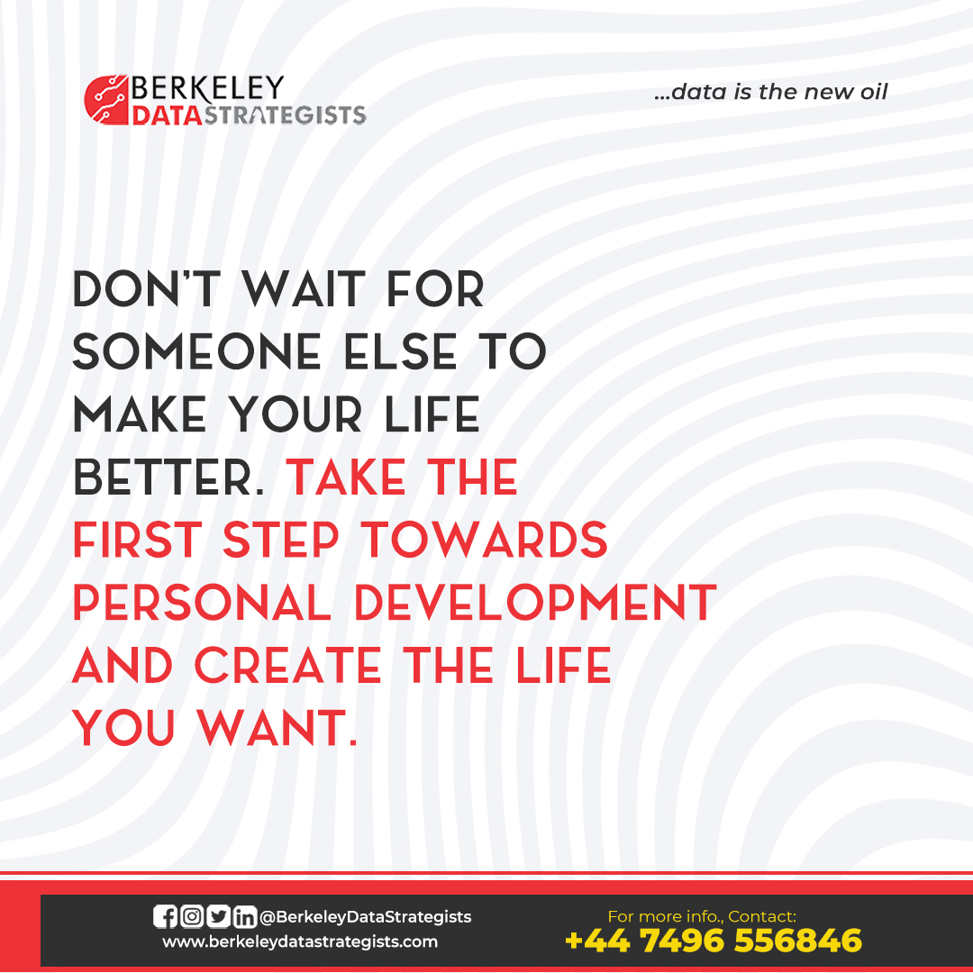 BdsBerkeley's tweet image. Don&apos;t wait for someone else to make your life better. Take the first step towards personal development and create the life you want.

#DataLifecycle #Data #DataGovernanceFramework #DataPrivacyRegulations #DataProtection #ITTraining #careeropportunities #career @LNCtoday