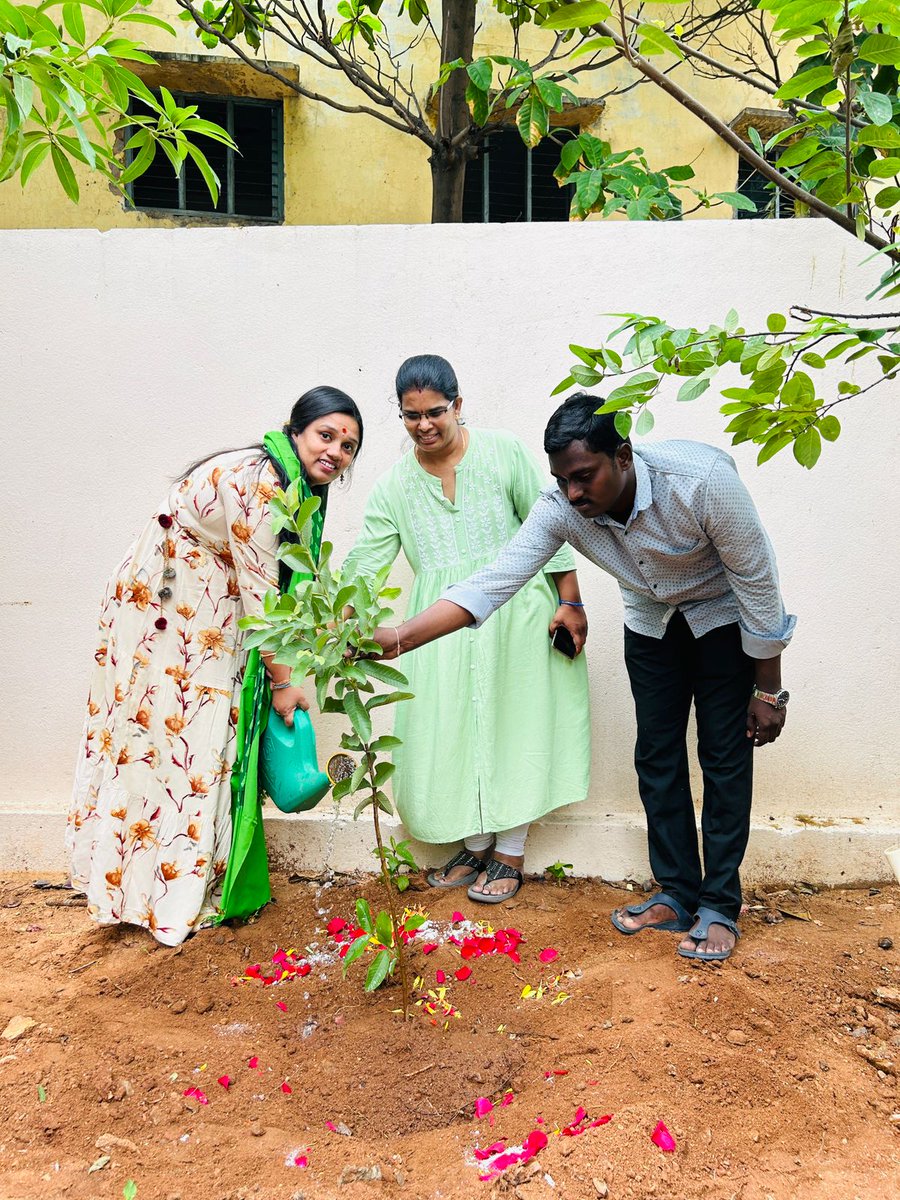 Planted Saplings On Occasion Of My Birthday As A Part Of MP Santosh Kumar Garu’s Green India Challenge-B Sai sri, DCP LB NAGAR