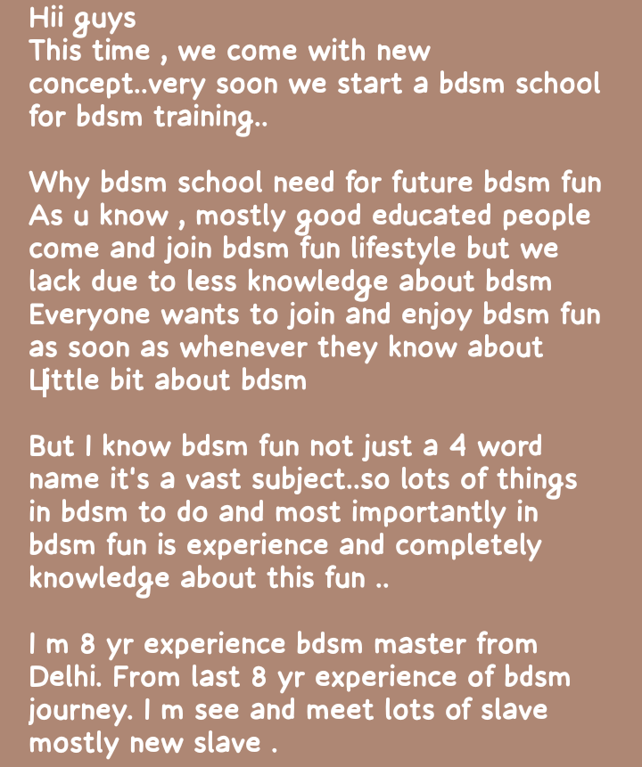 BDSM_training23's tweet photo. Hii guys

Read full post on attached pictures

No second chance to anyone so respond with responsibility

Best of luck
First training batch Seats - 20
Location - banglore
Demo classes start - 28,29,30 July
#bdsm banglore
#slavery 
#Master 
#bdsmtraining https://t.co/XWHld958O2