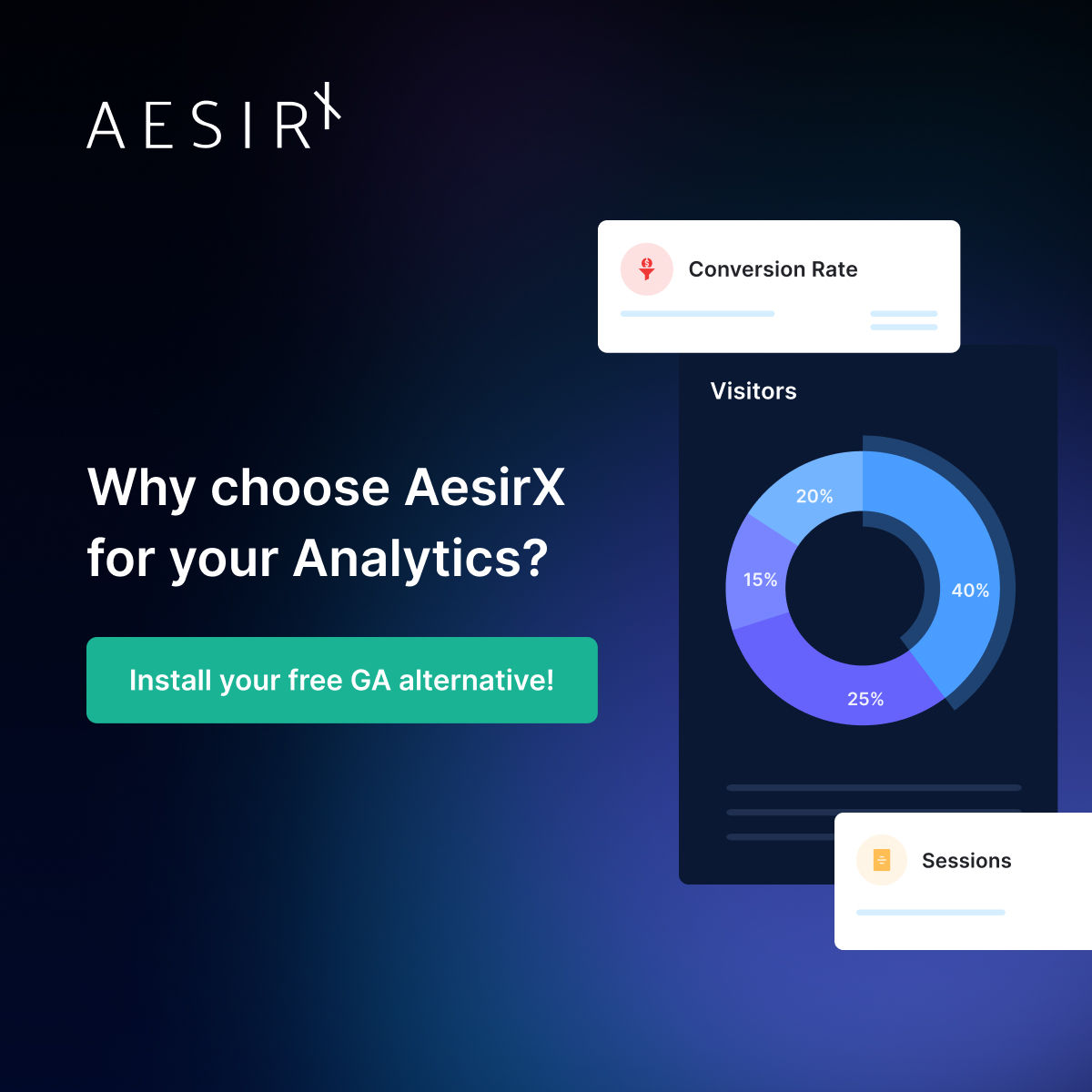 aesirxio's tweet photo. Unlock marketing potential with AesirX Analytics! 

✅ Control data collection
✅ GDPR, CCPA compliant
✅ 100% user data access
✅ GA alternative
✅ Simple dashboard, smart decisions
✅ Open source, free. 

Choose privacy and success - Get it now: https://t.co/ipXD9Db77F https://t.co/E4cEAtJucW