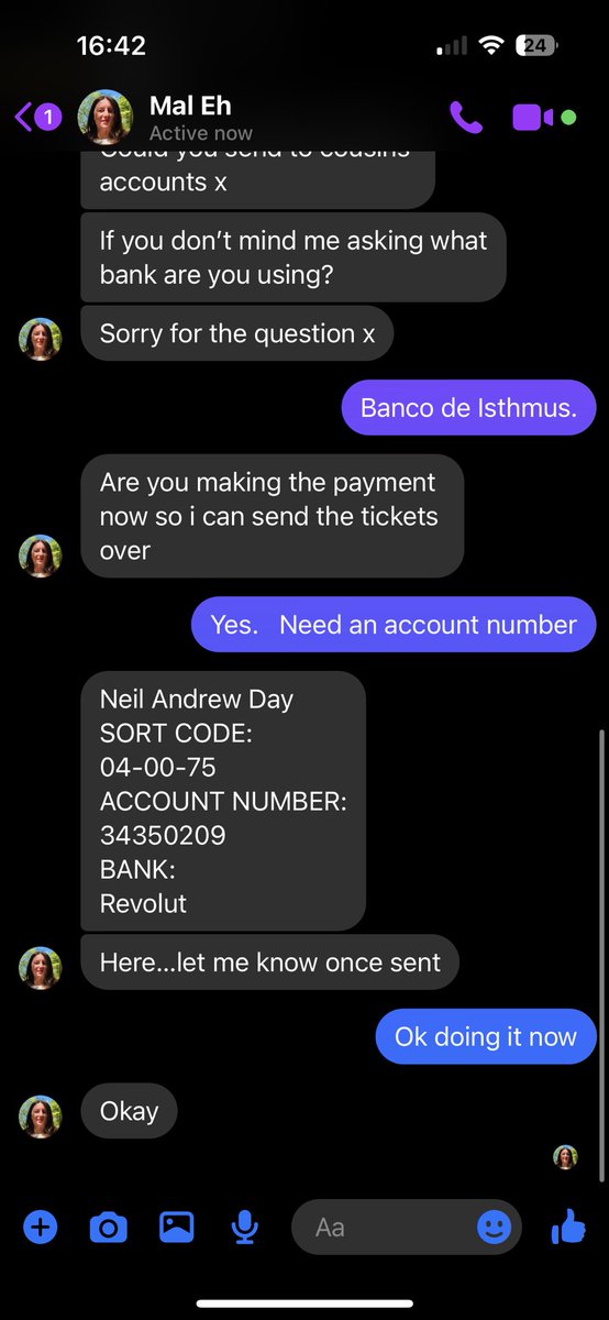 Scamming swines using @RevolutApp  bank account.   Here’s the account details for the bank to check out
