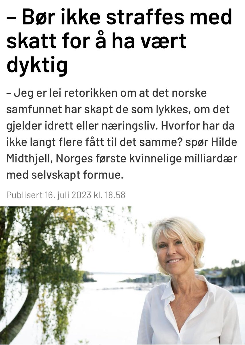 Det norske samfunnet har definitivt ikke skapt de som lykkes hverken i idrett eller næringsliv. Det er først og fremst egen vilje og innsats over tid. Latsabber får ikke til noe som helst.