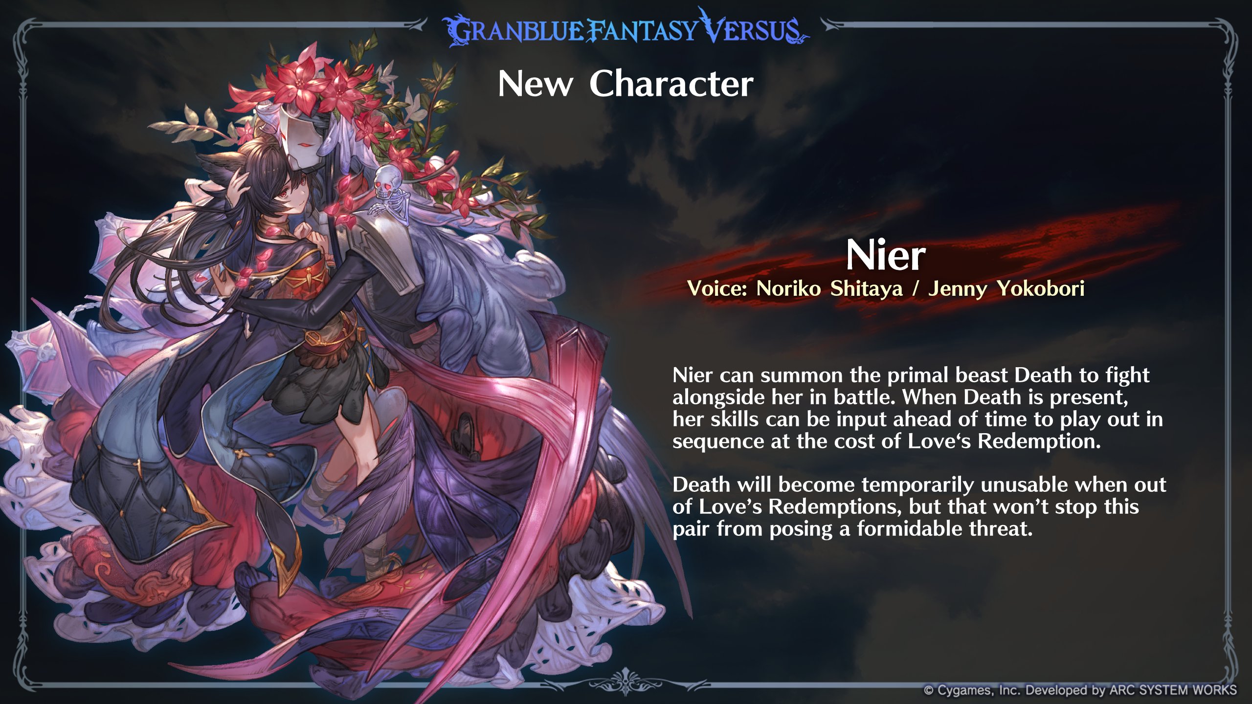 Cygames on X: ""You don't understand me either? Then... Goodbye." Nier is the latest new playable character announced for Granblue Fantasy Versus: Rising! Fight in tandem with the primal beast Death to