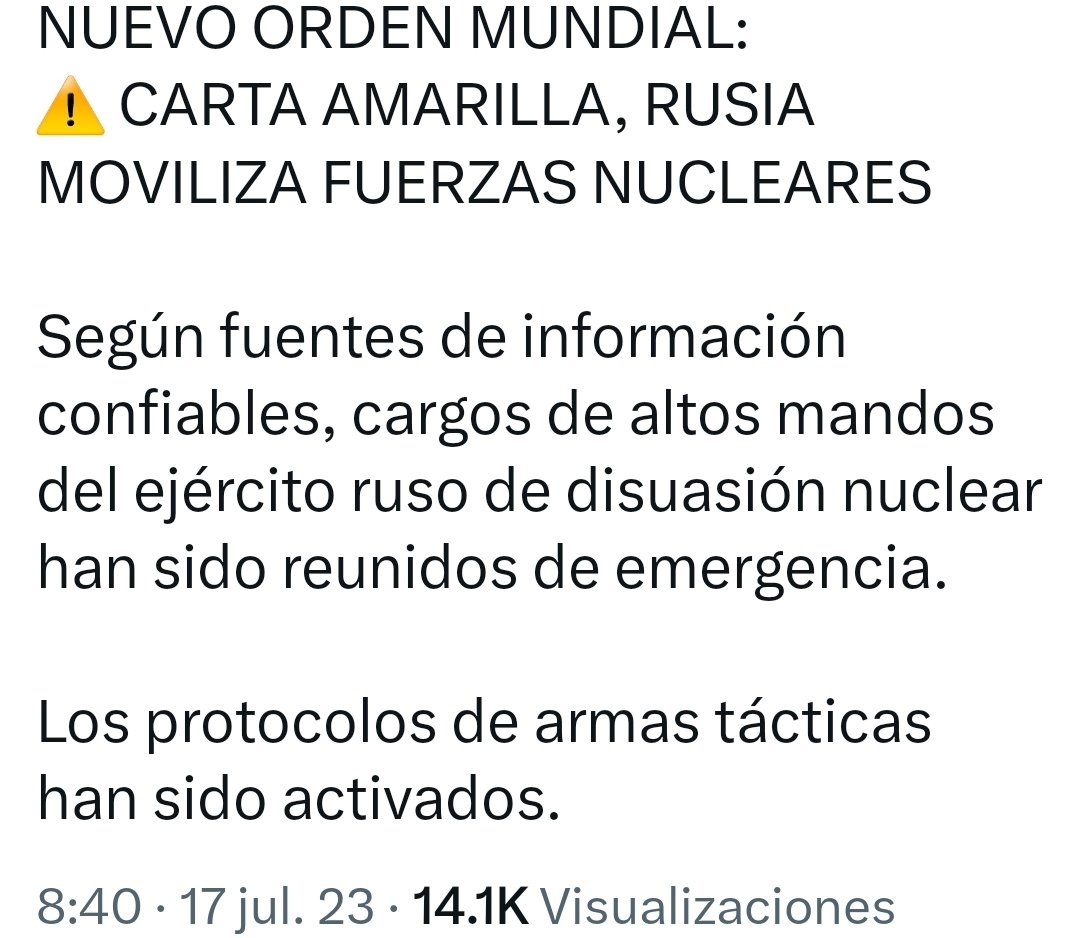 666Devl666's tweet photo. @MininterPeru @PoliciaPeru @noticias_tvperu Podrán con esto si la otan y eeuu le tienen miedo que harán unos policías ante el nuevo orden mundial la eliminación del dólar como divisa y la crecida del #bricks https://t.co/gDVClEvmWR