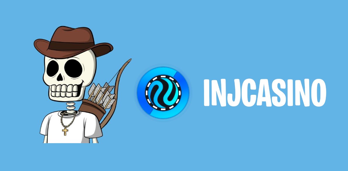 InjSkeletons's tweet photo. We have partnered with @Injcasino.

4x $50 credits GIVEAWAY

-Follow @InjSkeletons and @injcasino 
-Like + RT + Comment
-Sign up using referral link:
https://t.co/CUPKpR55Bo

100% of the InjCasino referral casino fee will be sent to holders on our mint day!

48 hours 💀 https://t.co/TQ3FpmMAHN