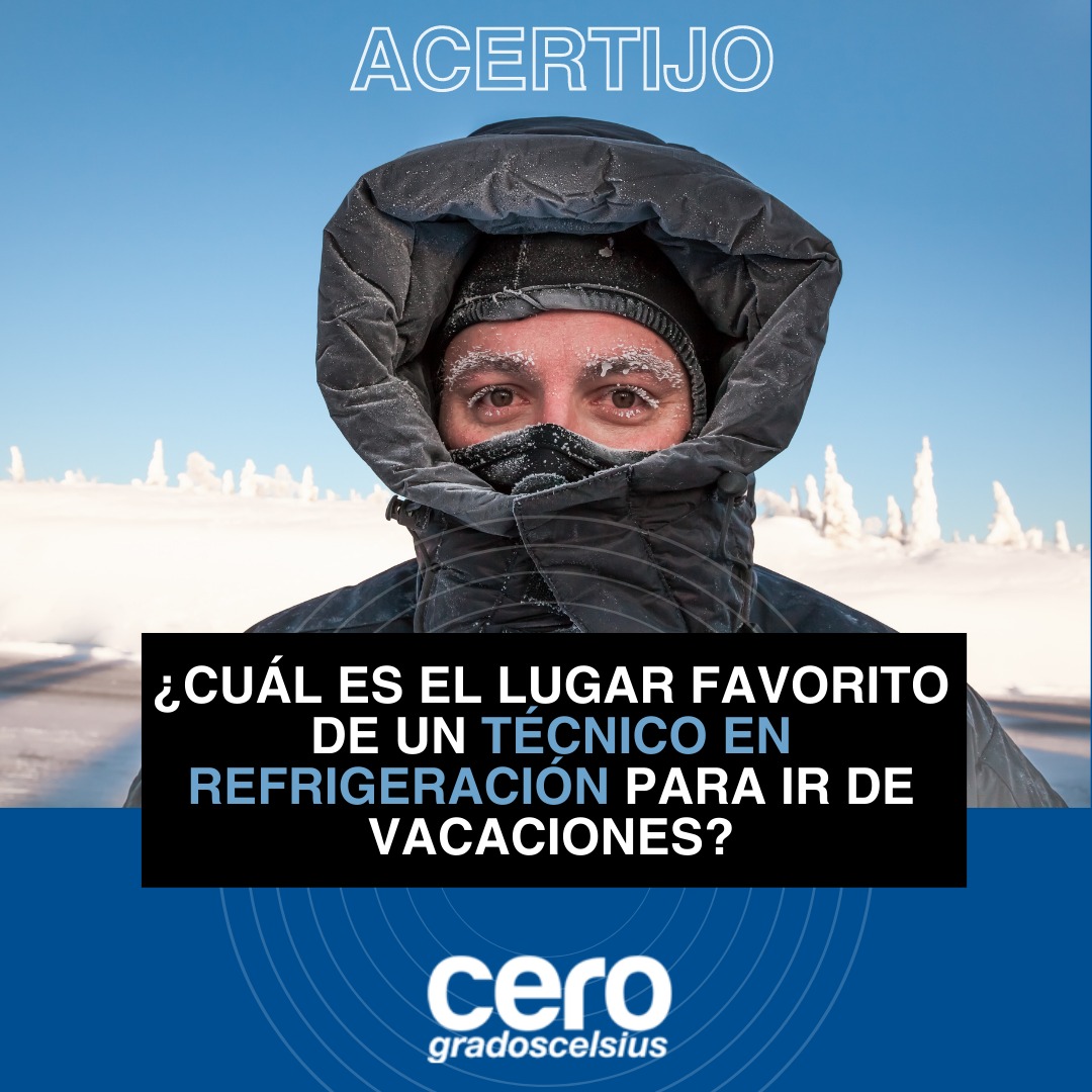 📌Si estás cómodo con el frío, estamos seguros que contestarás correctamente. 😎❄️👷🏻

 #CeroGrados #HVAcTech #HVACTechnician #CadenaDeFrío #AireAcondicionado #Climatización #TécnicoHVAC