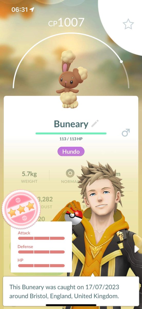 CoreyCHaynes's tweet photo. Started the day with a hundo bunny 🐰
#PokemonGO #PokemonGOfriends #PokemonGOCommunity #PokemonGOApp https://t.co/tY19ClhrSq