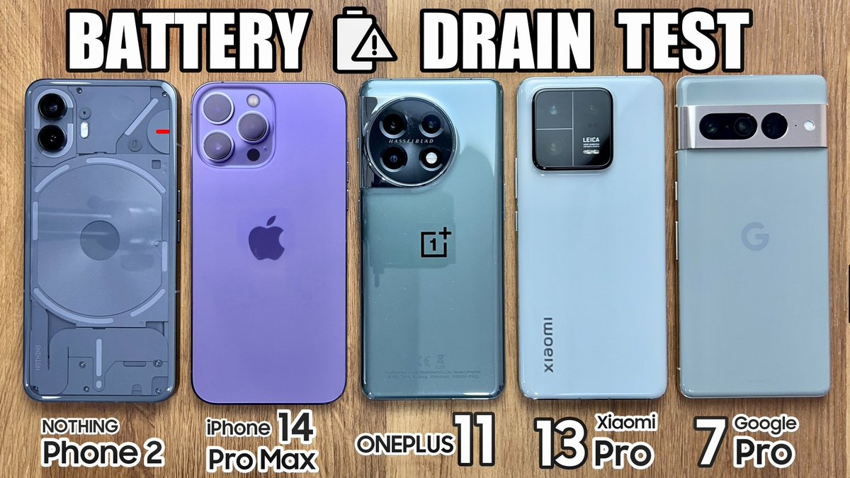 TechDroider on Twitter "Nothing Phone 2 BATTERY DRAIN TEST https