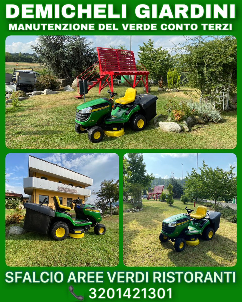 Sfalcio aree verdi locali pubblici, agriturismi, pizzerie e ristoranti 
 🌱🍽🍸🌳

Per maggiori informazioni 320.1421301 o servizi.demicheligiardini@gmail.com
#verdeaziendale #verderistorante #ristorante #pizzeria #agriturismo  #aiprati #thegardenexperience #alexdemicheligiardini