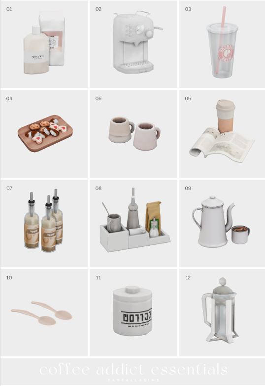 farfallasims's tweet photo. If there is one thing to know about me, it's that I am a coffee ADDICT! So why shouldn't your sims be the same? Check out my latest CC Finds to build the coffee bar of your dreams☕️🤍

Link below with all CC linked, paywall free! #TheSims #Sims4Cc 

https://t.co/mcCjtVUf5D https://t.co/BVrAOiUYl9