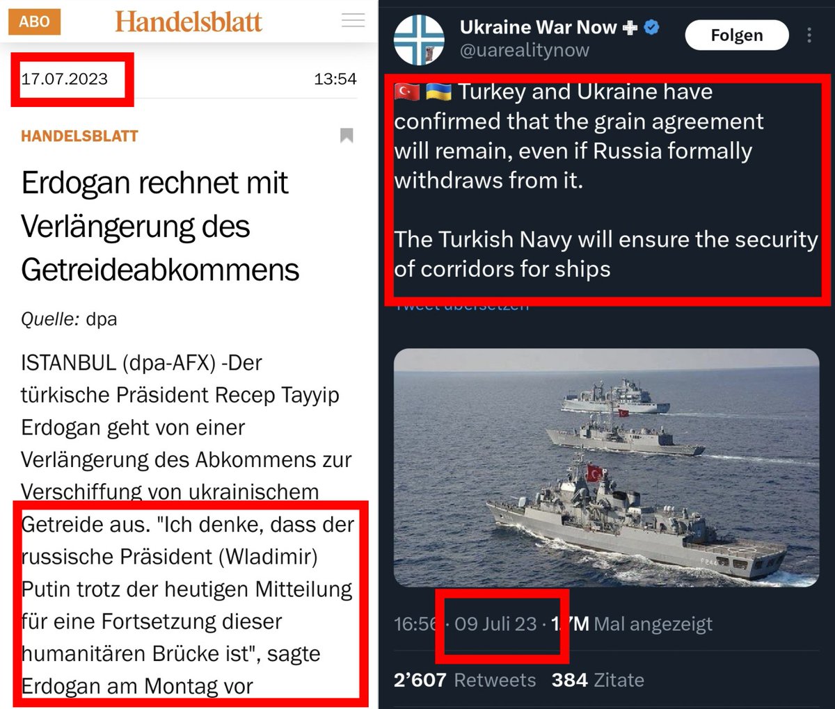 JonaSalKupper's tweet image. ♦️Die ersten Hyänen greifen nachbarschaftlich zu.
#Getreideabkommen #Erdogan
#KerchBridge #Ukraine #Putin