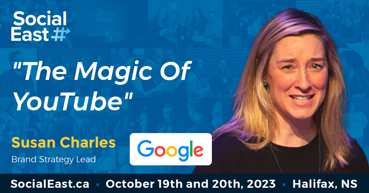 ‼️ Speaker Alert ‼️ 

Our first announcement is speaker Susan Charles! Come see Susan explore "The Magic of YouTube".

Don’t miss out, come see Susan at #SocialEast 2023!

socialeast.ca
<a href="/susanlcharles/">Susan Charles</a>