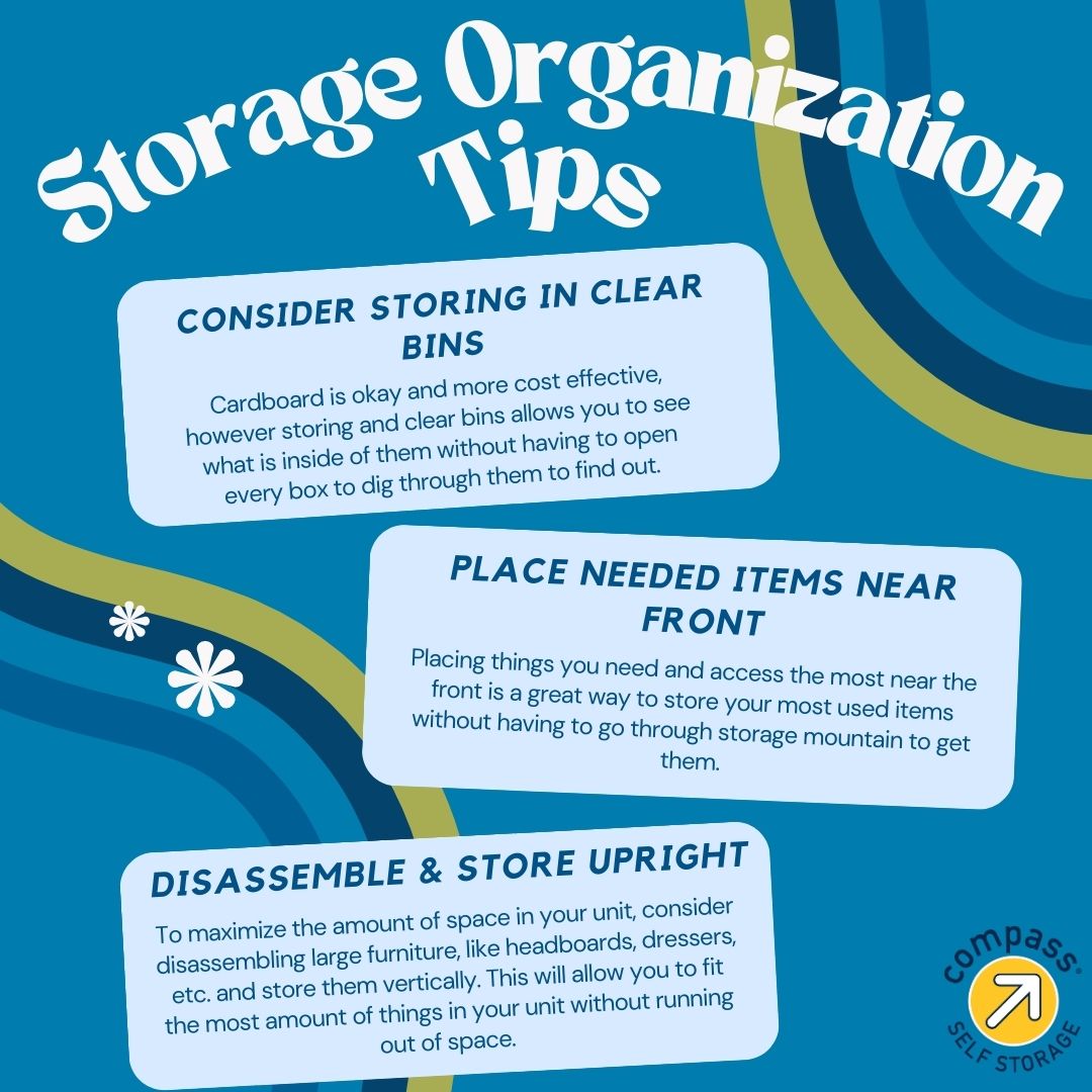 CompassStorage's tweet image. Don't let limited space hold you back - check out these tips from our exports and find out how #CompassStorage can help you maximize the space in your unit or home. #StorageOrganization