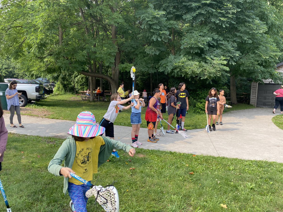 Learning about lacrosse from Brad and Mgiizi! <a href="/CampMigizi/">campmigizi</a>  <a href="/OjibwayPrairie/">OjibwayNatureCentre</a> <a href="/gecdsbpro/">GECDSB PR</a> <a href="/TinaDeCastro1/">Tina DeCastro</a> <a href="/joseph745613165/">Zozep</a> #GECDSBSLP2023