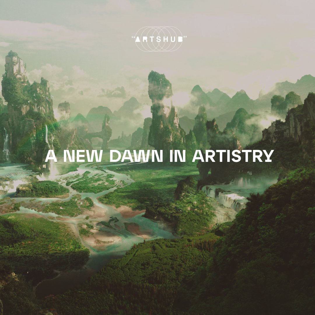 Artshub_ai's tweet photo. Get ready for a creative revolution! 

Embrace the perfect blend of #technology and #art, powered by Arts Hub's groundbreaking #AI. 

Ignite your creativity, the future is now! https://t.co/BSFKKawrKd