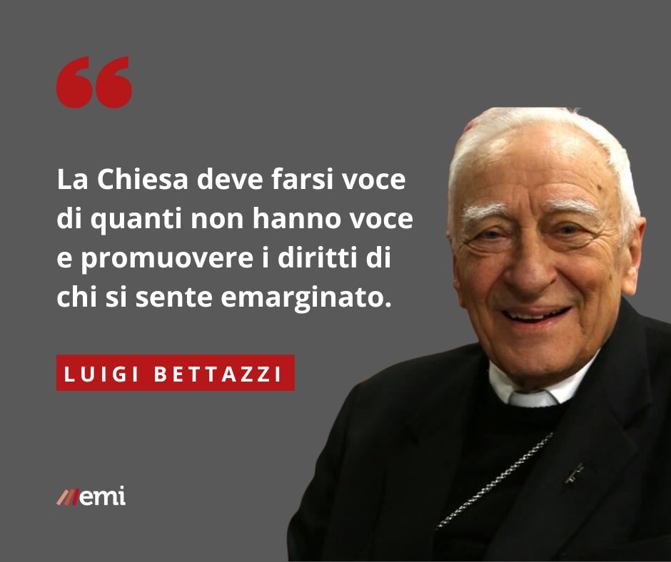 Cordoglio per la morte di monsignor Luigi #Bettazzi, vescovo emerito di Ivrea, presidente di
<a href="/paxchristi_it/">Pax Christi Italia</a>: lucidissimo il suo sguardo sul ruolo della Chiesa moderna, espresso nel libro "Quale Chiesa? Quale Papa?" pubblicato con #EMI | emi.it/prodotto/quale…