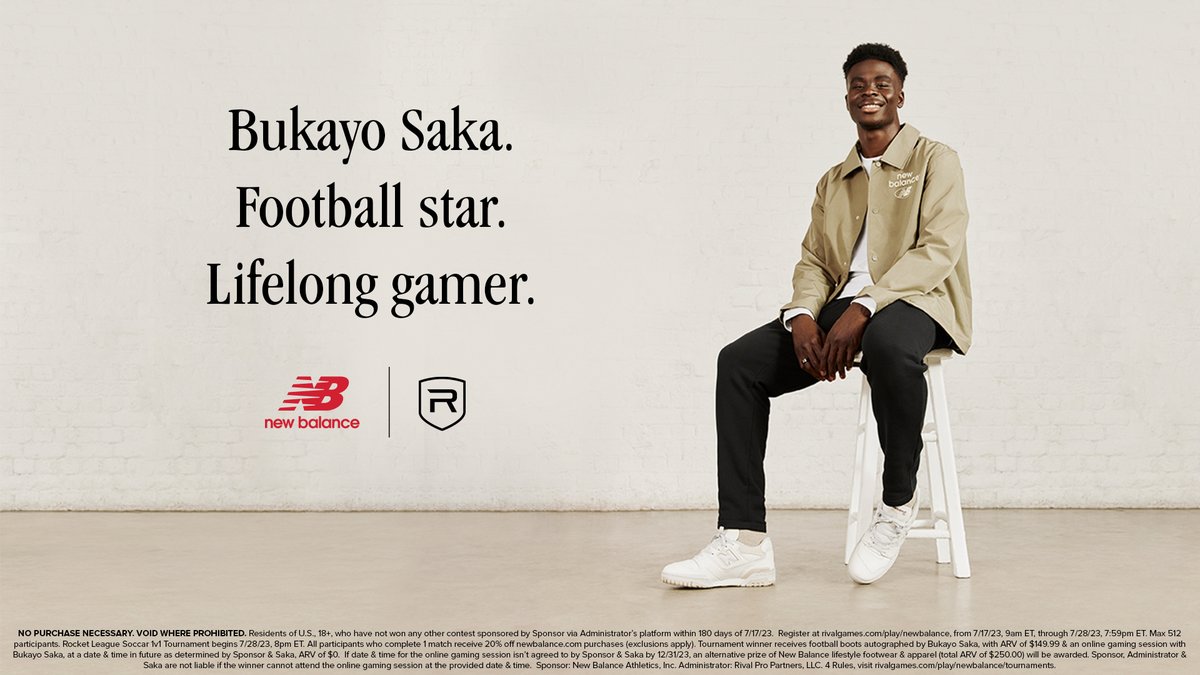 Football Star. Lifelong gamer. Battle for your chance to game online with @BukayoSaka87. 🎮 Register now: rivalgames.com/tournaments/7M… Official Rules: rivalgames.com/tournaments/7M…