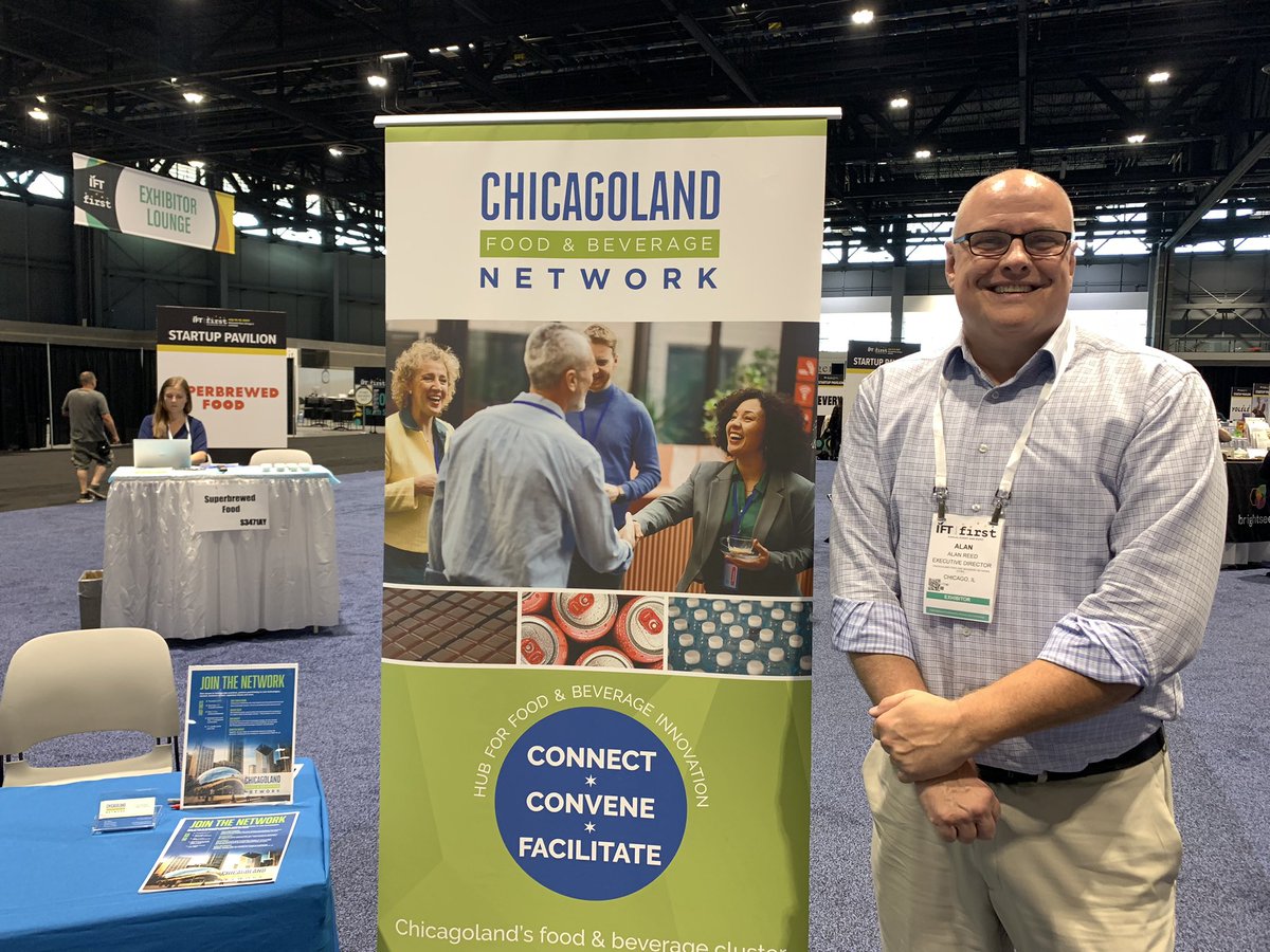 chgofood's tweet image. We're at #IFTFirst2023 at Booth #S3870 in the Startup Pavilion! Come by and say hello to our Executive Director, Alan Reed, and learn more about CFBN and sister organization @biggertablechi. Hope to see you soon!