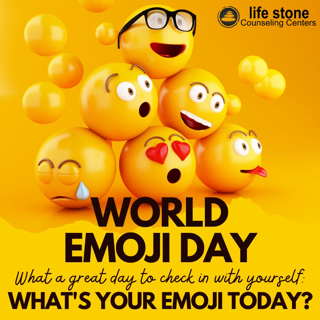 LifeStoneCenter's tweet image. Acknowledging our emotions, can help us better understand ourselves and take steps to improve our well-being. So take a deep breath and ask yourself, "How am I feeling today?" Use emojis to express your emotions if that helps! 😊😢😡🤔
 #WorldEmojiDay #mentalhealth