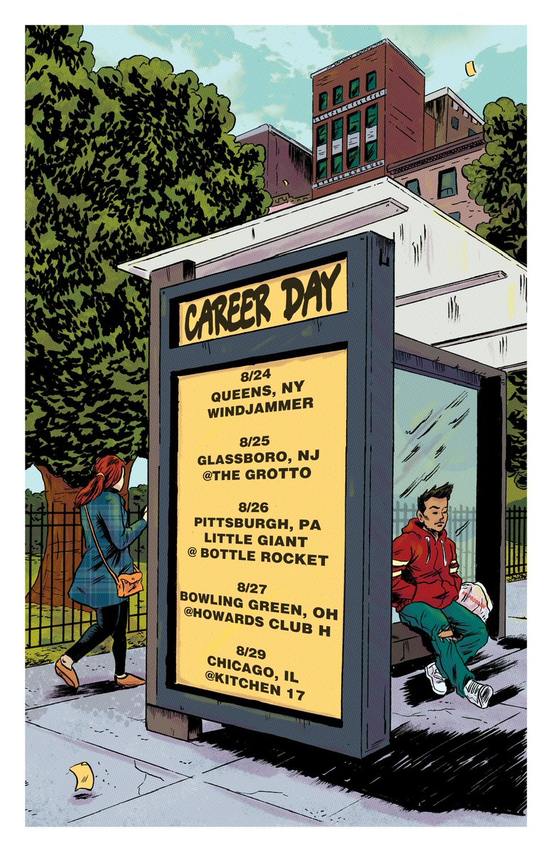 careerdayny's tweet photo. Where We’ve Always Been, Summer Tour:

8/24 - Queens w @powertrash69 @kissy_noises 
8/25 - Glassboro NJ w @MikieMayo @brackish__ Swansun
8/26 - Pittsburgh w @headingnorthpgh @OTW_PA 
8/27 - Bowling Green @EXITONLYBAND @ScarletStreetOH 
8/29 - Chicago @RoutineFuss @Pulitzer_chi https://t.co/A2P4d5bKk4