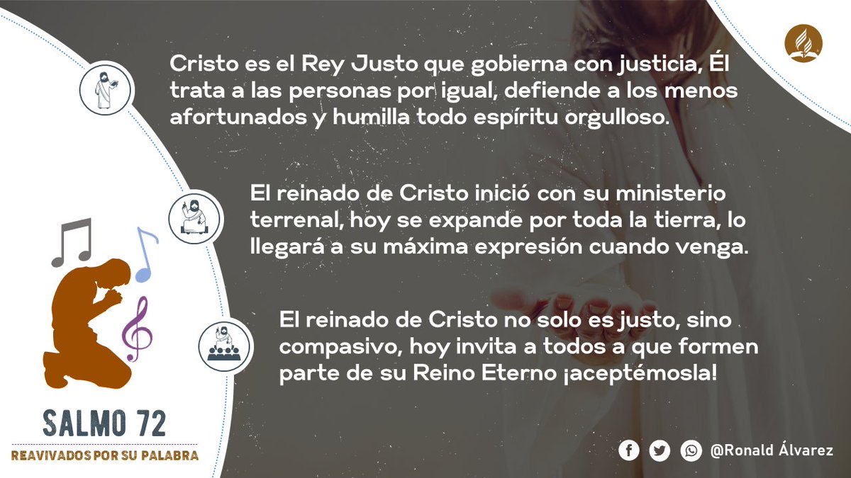 RonaldlvarezTo1's tweet photo. #rpsp #PrimeroDios
#Salmo72 https://t.co/WzIzwF1m9J