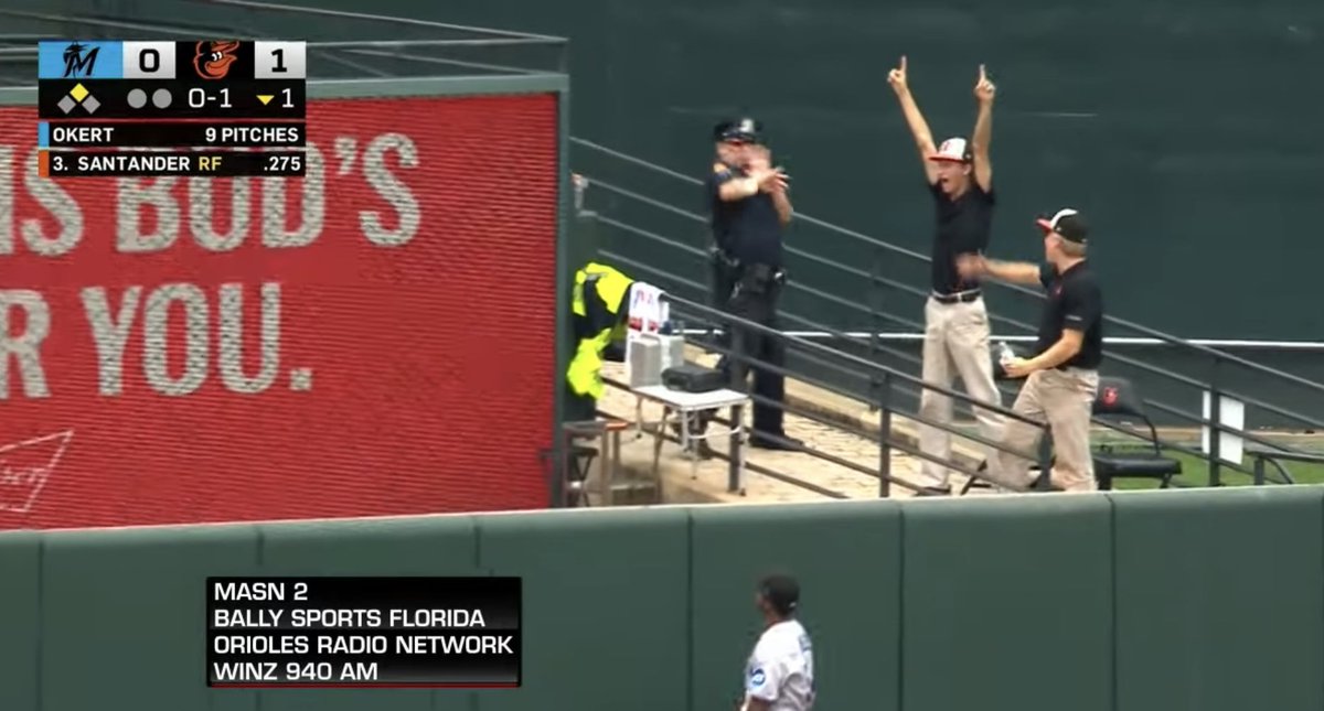 FOP3nis's tweet photo. Here we see Cheering as balls fly into the Head of an @FOP3nis member! Criminals have Taken over Camden Yards!!! @MayorBMScott has created this atmosphere of Lawlessness https://t.co/4iN9FyqB7A