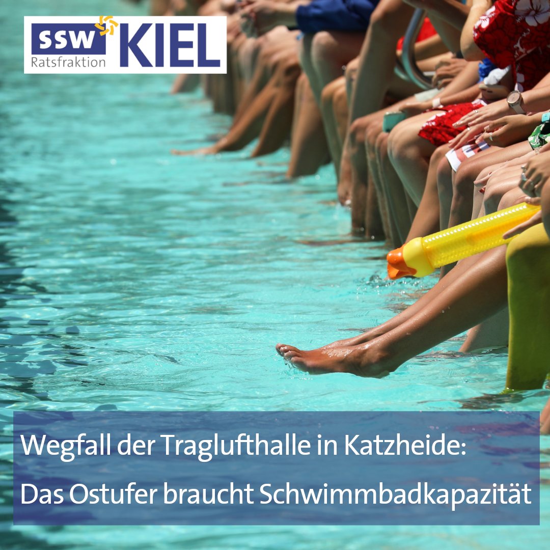 Wegfall der Traglufthalle in Katzheide: Das Ostufer braucht Schwimmbadkapazität

Eine Alternative für die Erweiterung der Schwimmbadkapazitäten muss auf dem Ostufer gefunden werden.
ssw-ratsfraktion-kiel.de/wegfall-der-tr…