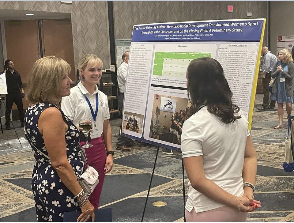 MatthewOhlson1's tweet photo. So proud of our @UNFLeader team &amp; @UNFOspreys @UNFCOEHS alums- presenting at the @ALE_Leadership National Conference on the power of leadership in women’s sports! https://t.co/YGW3PG9Em5