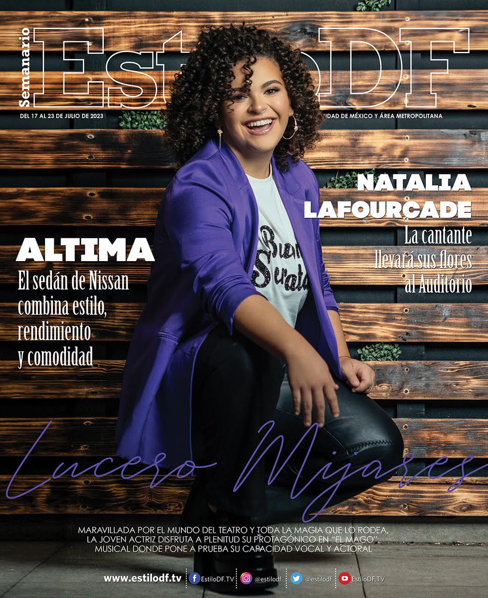EstiloDF's tweet photo. Hoy es Lunes de #EstiloDF en portada tenemos a Lucero Mijares.  

Maravillada por el mundo del teatro y toda la magia que lo rodea, la joven actriz disfruta a plenitud su protagónico en "El Mago", musical donde pone a prueba su capacidad vocal y actoral.
https://t.co/v7zvFOcc9a

📍Fullgas