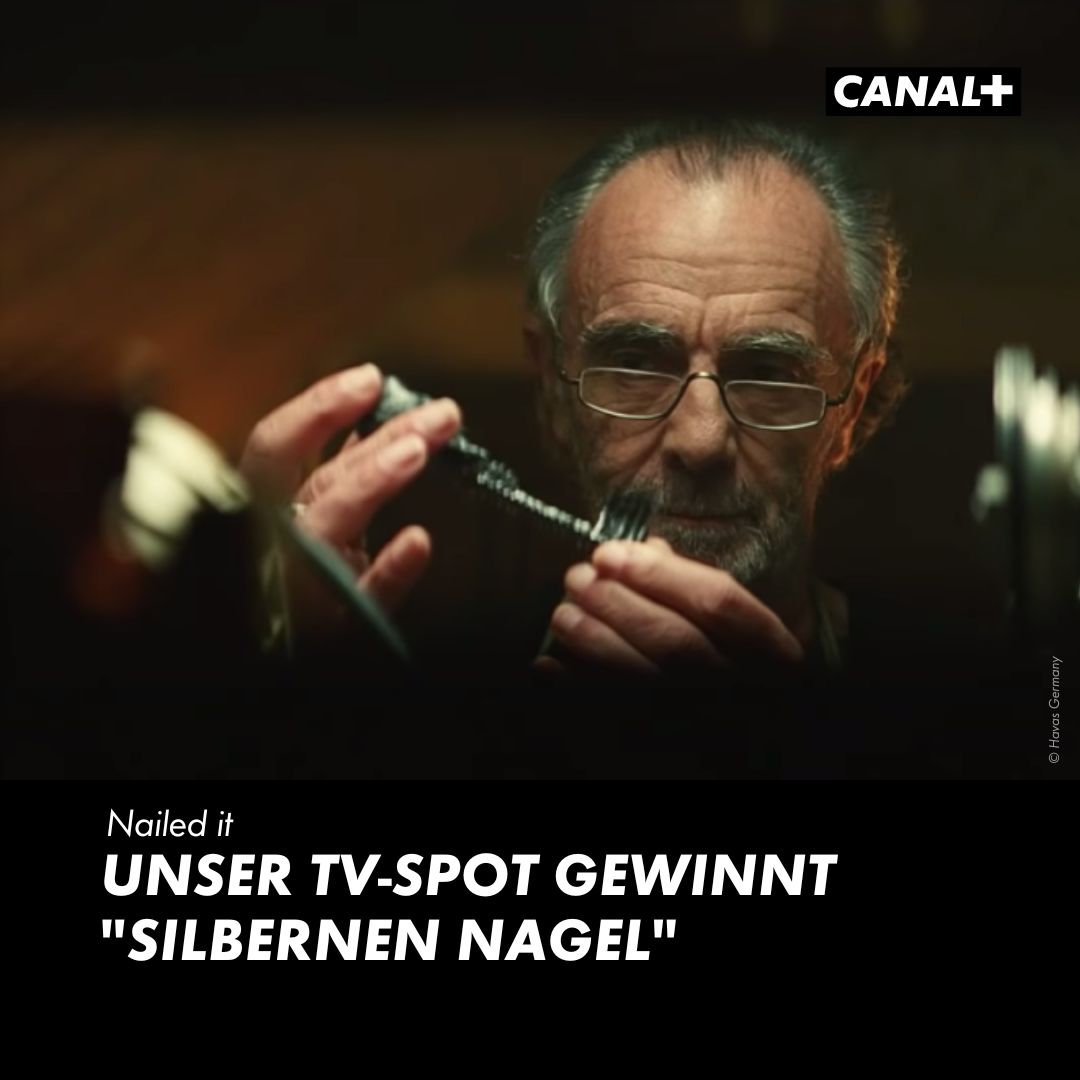 YEEESSS!!! 🎊 Unser Spot 'The Keymaker' wurde bei Deutschlands größtem Treffen der Kreativ-Branche ausgezeichnet. 🏆 Danke allen Beteiligten, insbesondere @HavasGermany! 🥳 Mehr Infos: presse.canalplus.at/news-canal-tv-…