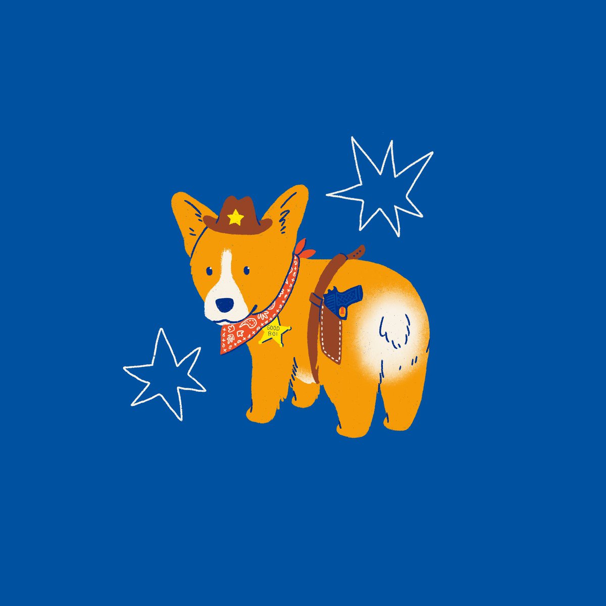 For you, a lil guy 🤠

#dogillustration #freelanceillustrator #corgi