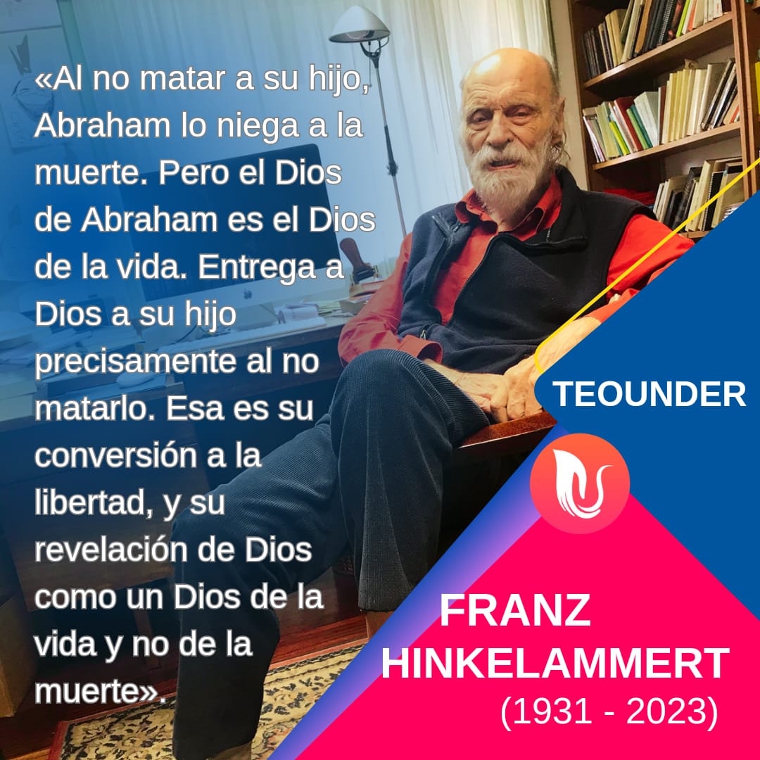 teounder's tweet photo. Se queda para siempre el gran Franz #Hinkelammert.
Su #Teología y crítica filosófica, política y económica, lo lleva de Alemania hasta América Latina con el @DEI_LatAm, y continúa generando compromisos y sembrando inquietudes a favor de la humanidad. https://t.co/ILjNO2Dwn5