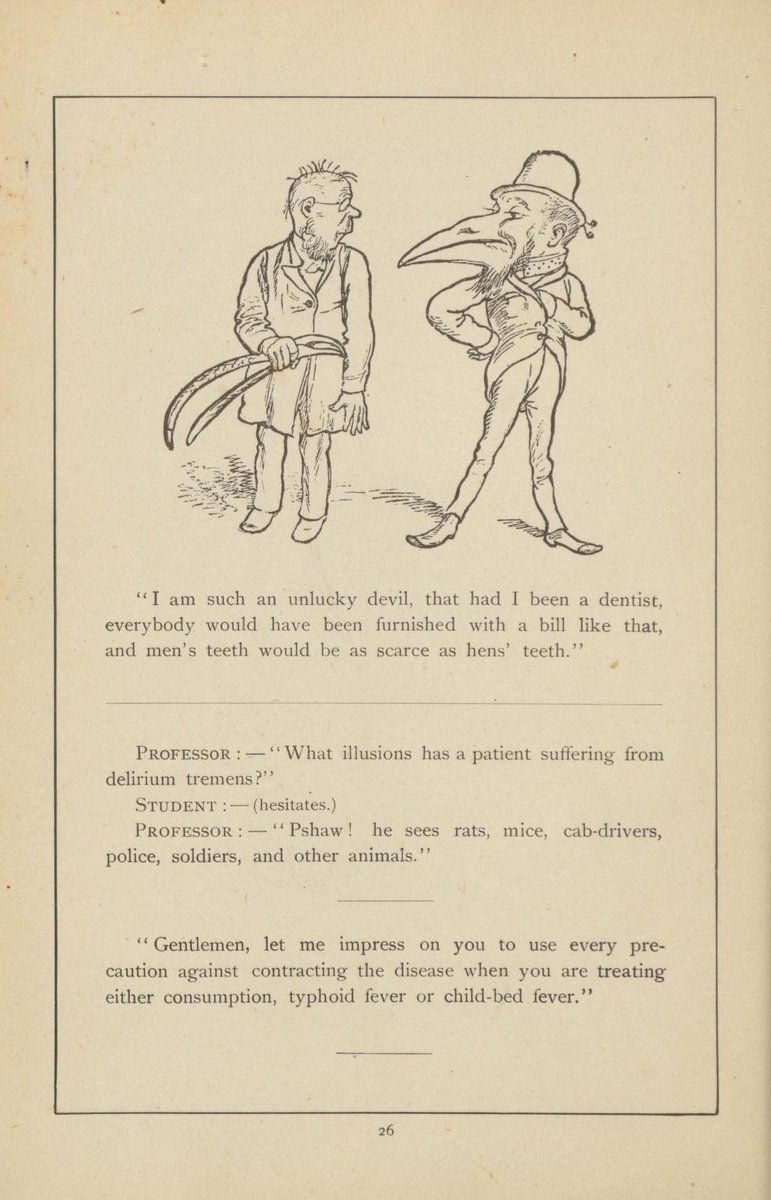 If you need a little amusement this Monday, check out 'The comical cure-all : merry medicaments for use in all branches of the medic and chirurgic art : designed for physicians as well as their patients': archive.org/details/572105…