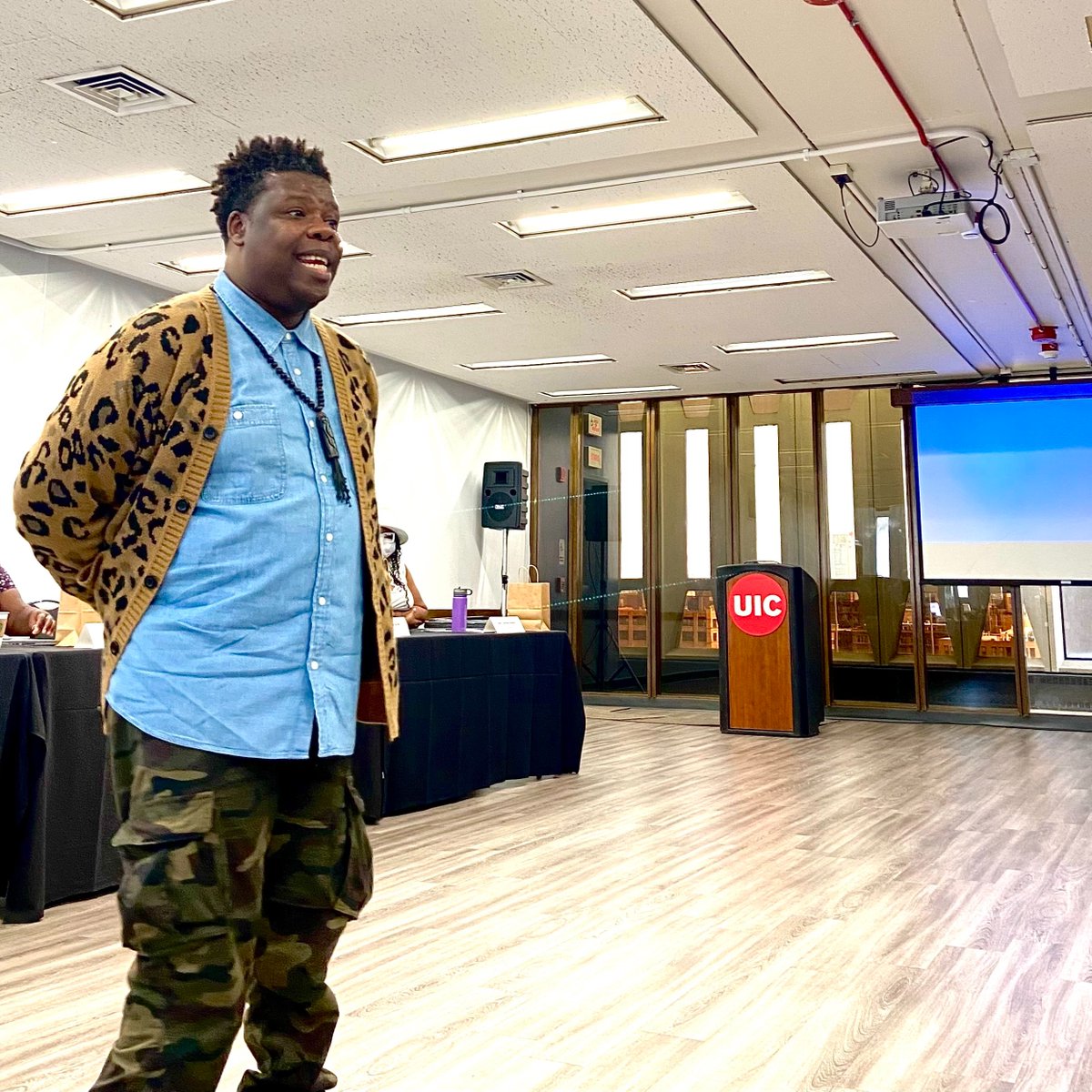 The 2023 BMI Summer Institute is underway! A cohort of 15 amazing fellows have joined us in Chicago for a series of workshops, discussions, and presentations with our institute facilitators.

This mornings facilitator is the inaugural Chicago Poet Laureate, avery r. young!