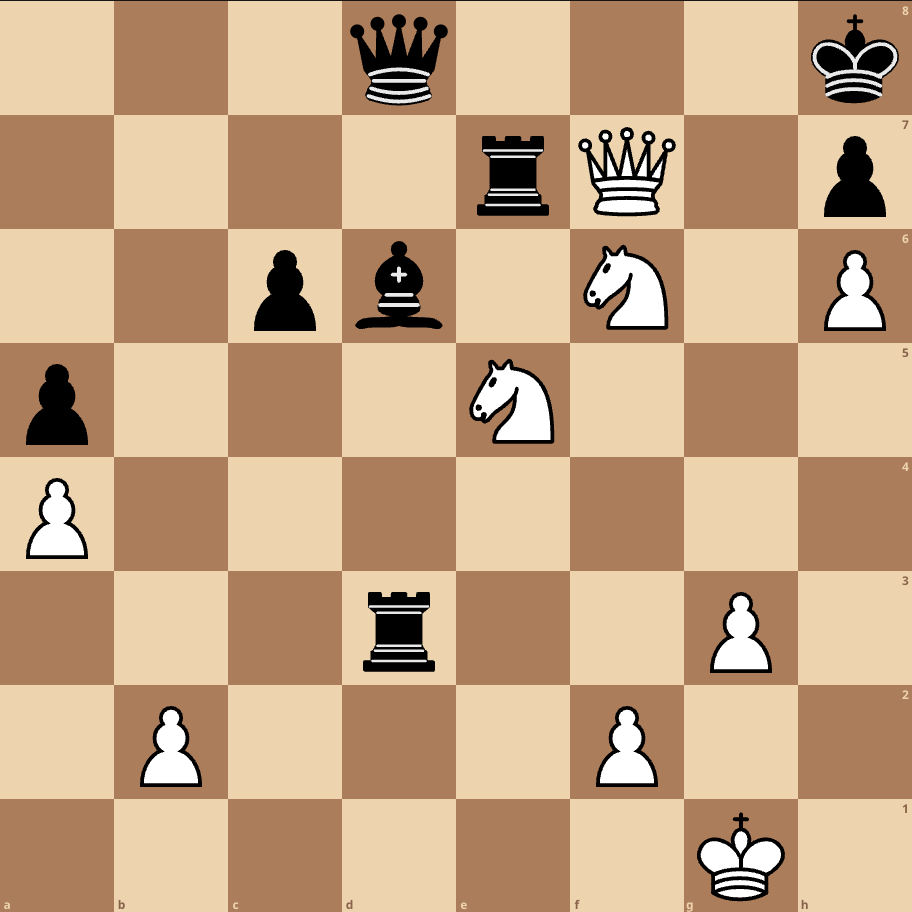 White to play and mate in 2. Time to slam the trap door shut!