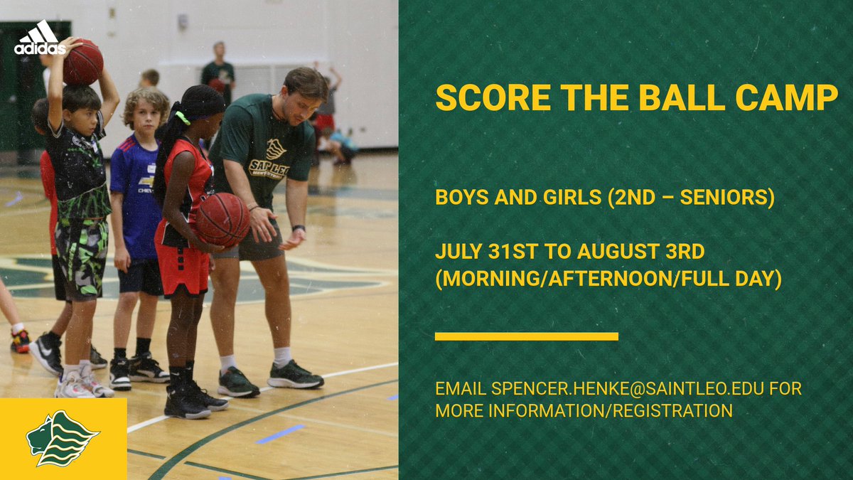 2 Weeks Away!!! Don't forget to sign up today for our last Summer Basketball Camp🦁 Register Today: bit.ly/3JXhQk7