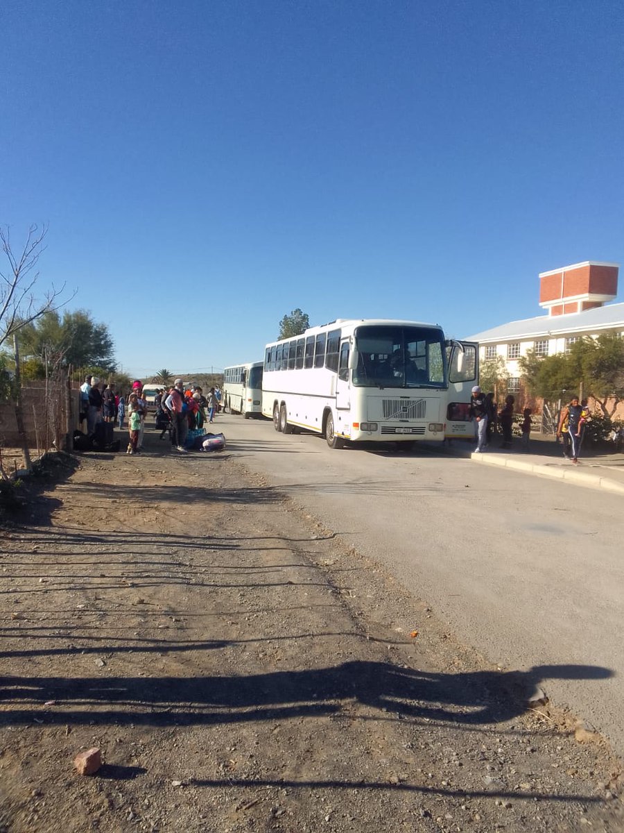 ActionSA_WC's tweet image. Transport to school again after nearly 3 decades of not being able to travel from Leeu-Gamka to the only high school in far away Beaufort West. WC Chairperson Michelle Wasserman rectified it in a short space of time #WeAreLed @Action4SA @HermanMashaba @go2Michelle @MmQwashu