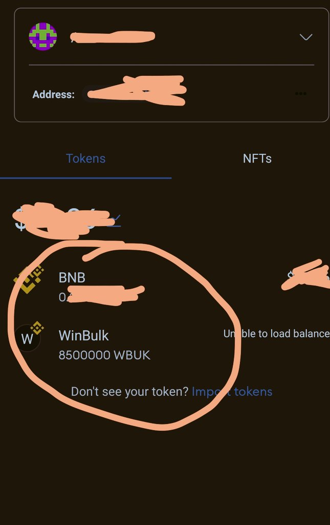 Lachicabuena7's tweet photo. Yeahh!!! @Winbulk_Token is live and running. I'm number 2 top holder. Up to 30 top holders. Hurry up and grab your top holder number before it runs out! #Winbulk #winbulktoken #WBULK $WBULK https://t.co/PHlooakakb