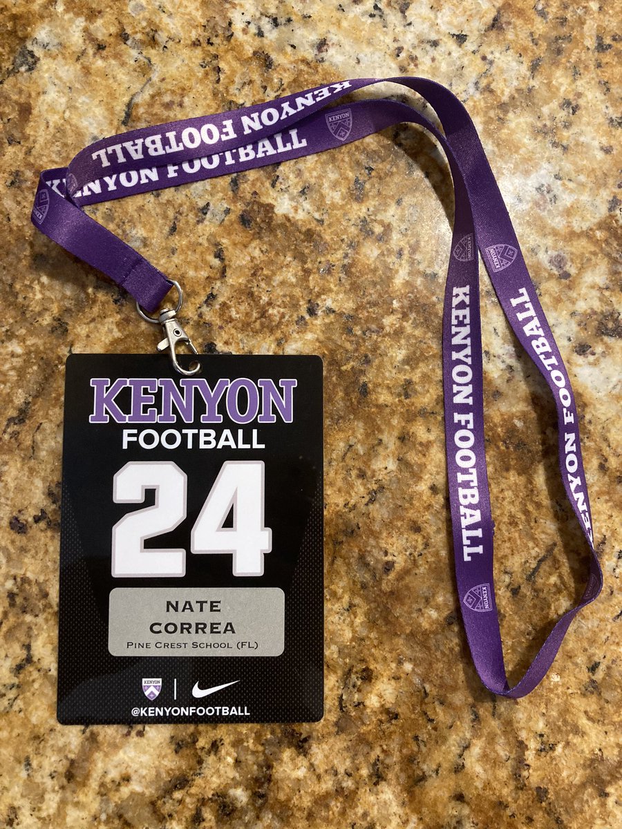 nathanielcorre9's tweet photo. Thank you @CoachMcMurray5 @IanMGood @CoachDHyatt for taking the time to give me a tour of the amazing campus and sports facilities at Kenyon College. It was great to see the incredible Lowry Center. #finishthedrill @KenyonFootball @FTDSports @PineCrestFB https://t.co/FJgGrMheDL