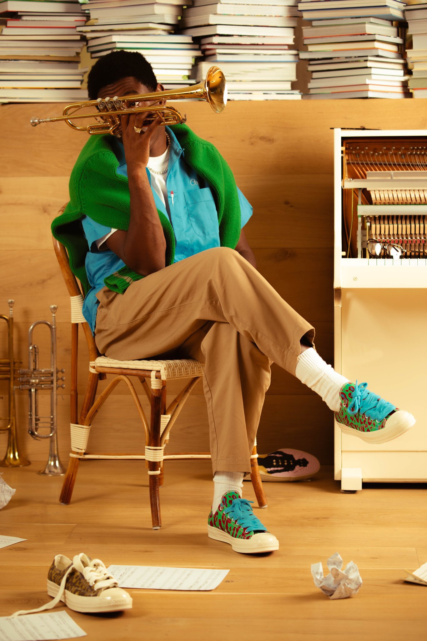 Converse golf best sale le fleur orange