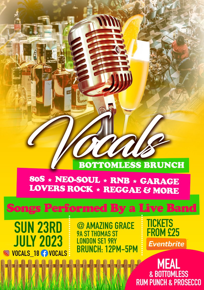 DingosUniverse's tweet photo. We brunching again this Sunday! Catch me here alongside our live band and talented vocalists. A day filled with enjoyment

Tickets still available https://t.co/TMtJOGwZ3f https://t.co/c5Bv7vWOj6