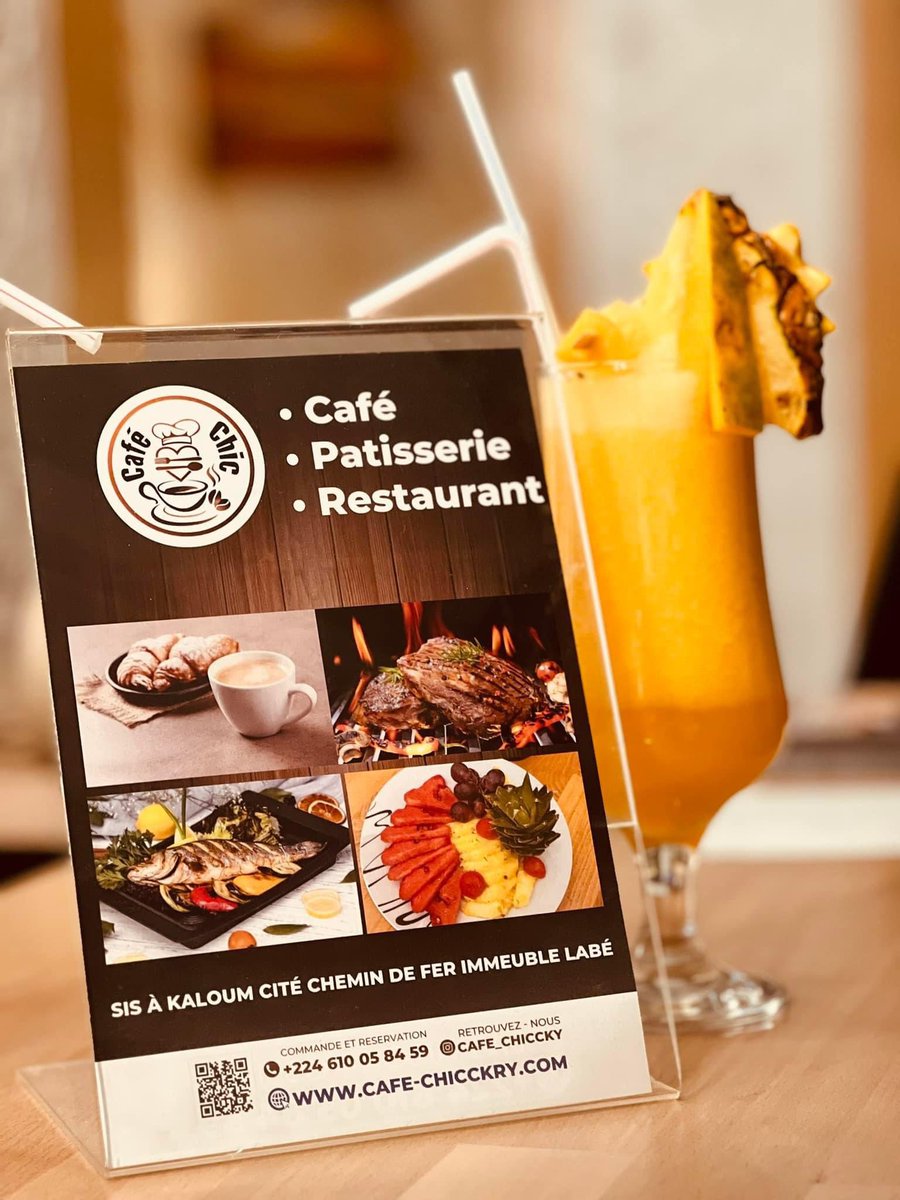 CafeChic_cky's tweet photo. 𝐂𝐀𝐅𝐄́ 𝐂𝐇𝐈𝐂 bonsoir , bon début de semaine à vous, vous pouvez faire votre commande à pâtir de orange money avec le code marchand

#INFOS :  📞+224 610 058 459 
@Kaloum, Cité Chemin de Fer Conakry Guinée https://t.co/7vVHGDlkXo