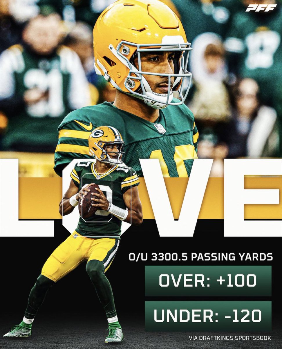 Rodgers only had 3700 last year. Take the under all day.