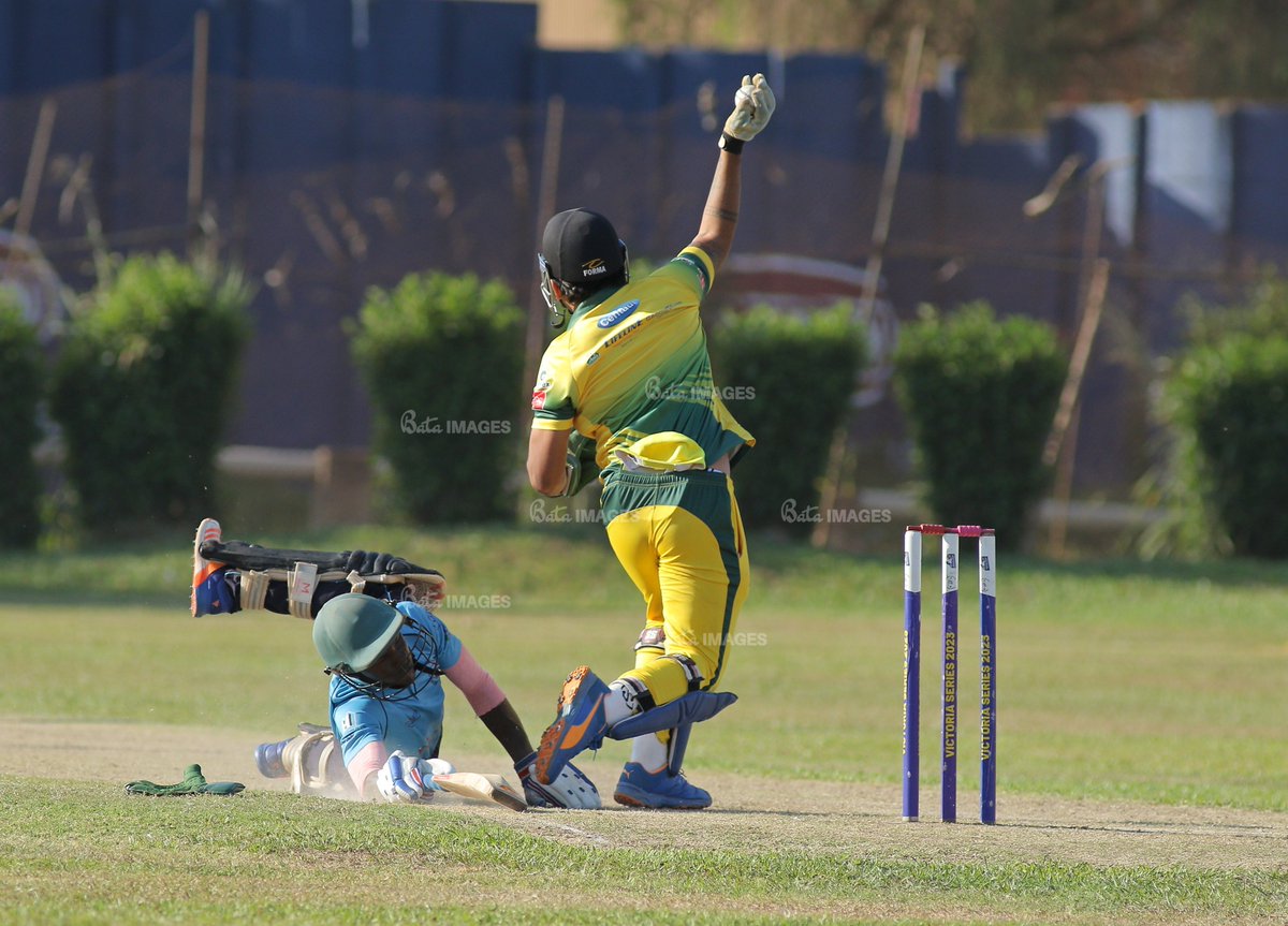 BataImages's tweet photo. Young star Kidega did all he could to avoid run out in the T20 finals on Sunday between Aziz Damani and Avengers cricket clubs.
@sc_azizdamani @UgandaCricket  
#Cricket #CricketTwitter https://t.co/7sL5pjshLu
